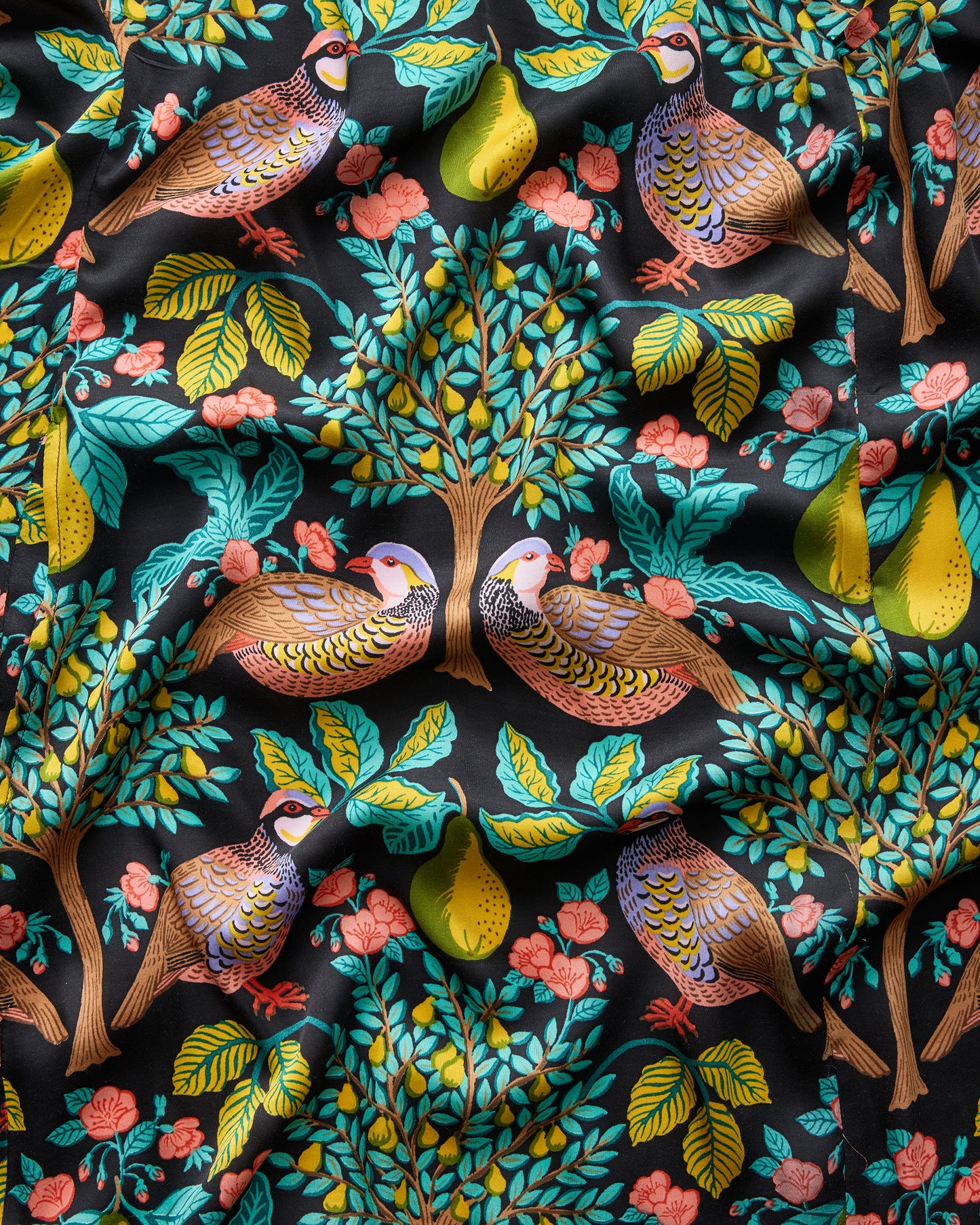 Partridge In A Pear Tree - Dulce Dress - Ink - Printfresh