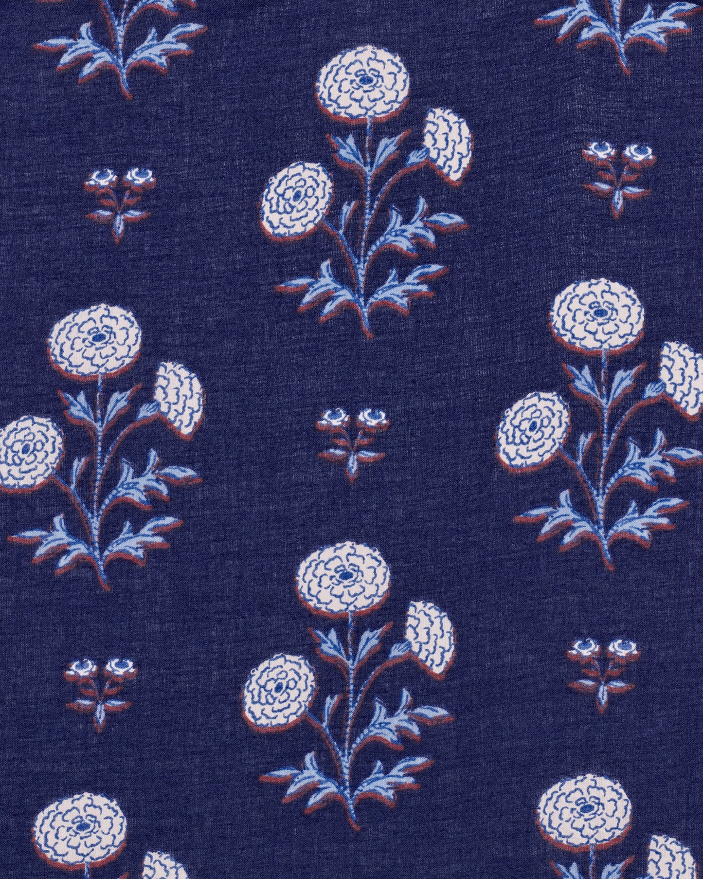 Marigold Bloom - Main Street Dress - Midnight Tide - Printfresh