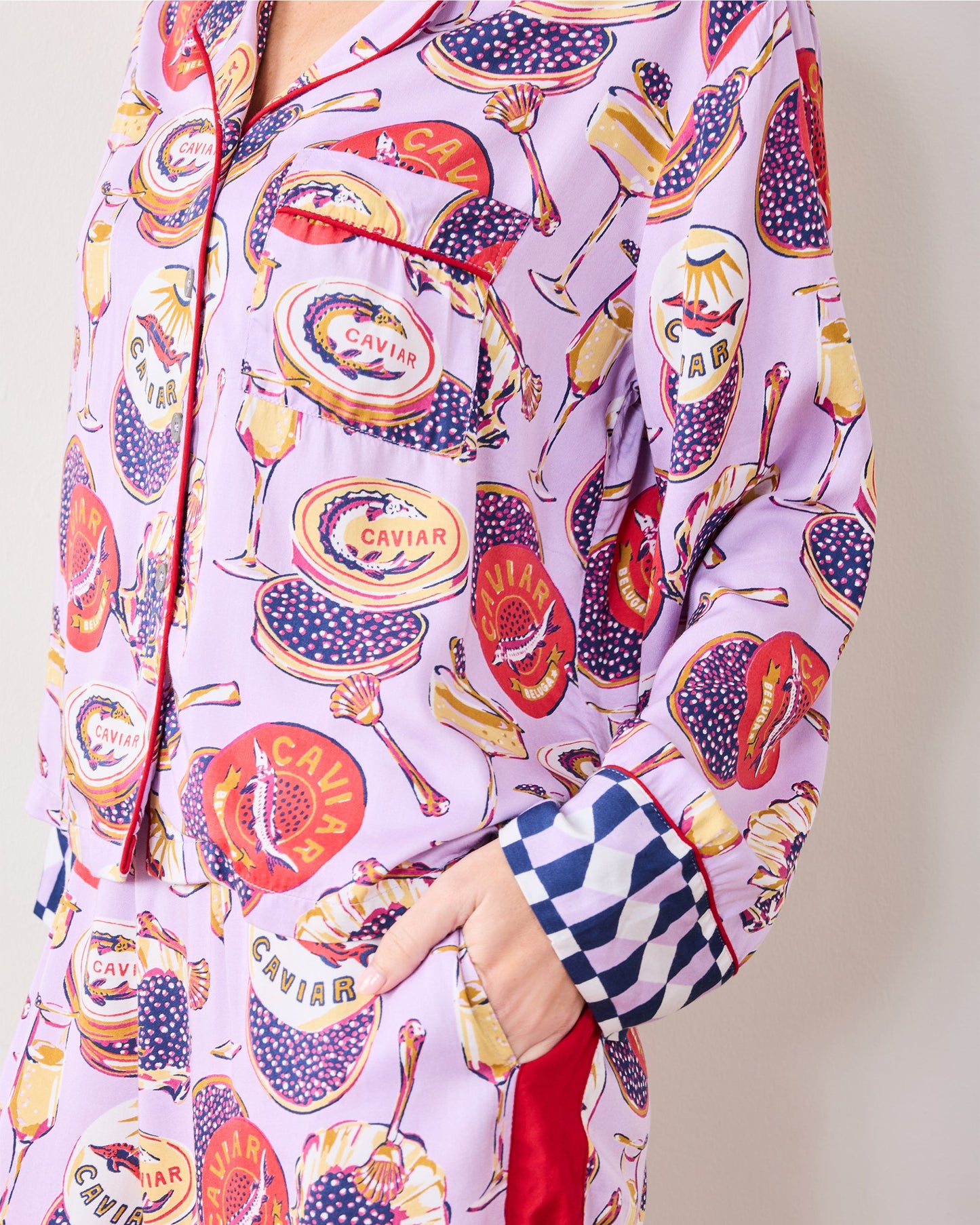 Champagne & Caviar - Tall Eco Satin Rittenhouse Set - Lavender Spritz - Printfresh