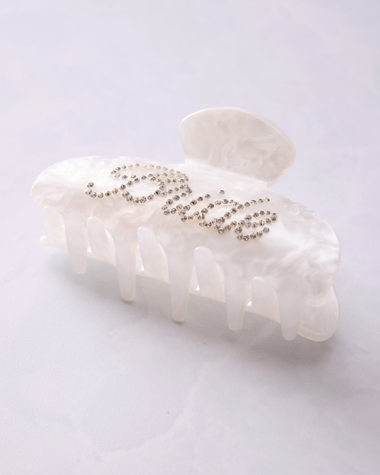 Bride - Rhinestone Hair Claw Clip - Fetti - Printfresh