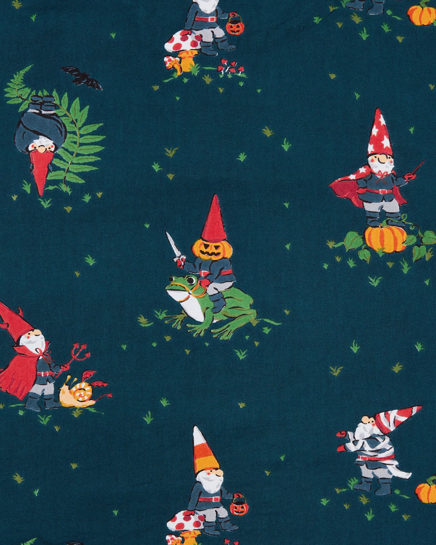 Mischief Night - Lightweight Flannel Sleep Shirt - Nightfall Blue - Printfresh