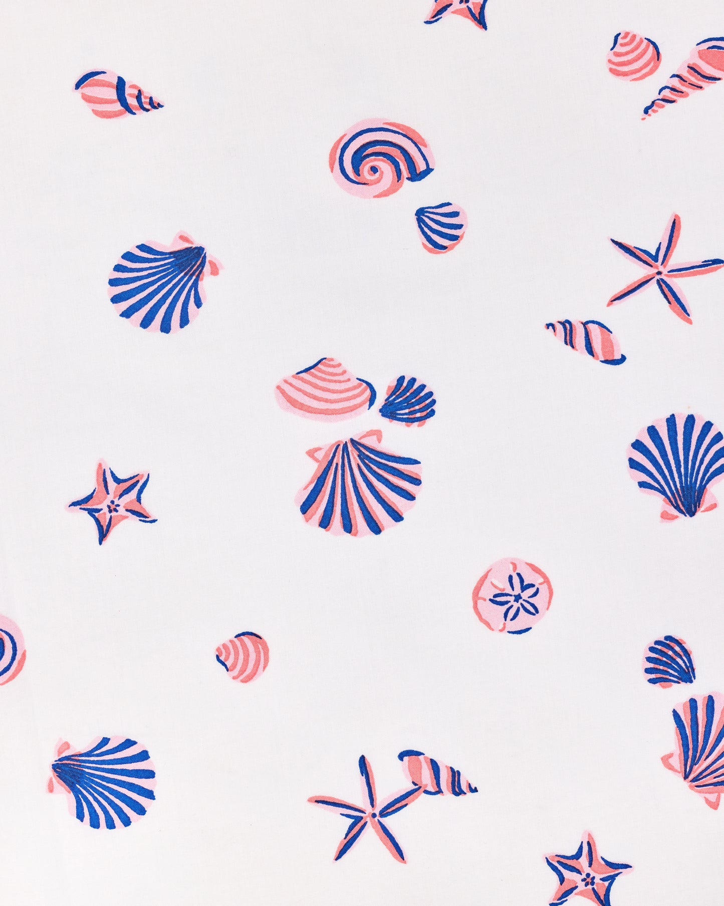 Scattered Shells - Long Robe - Pink Cloud - Printfresh