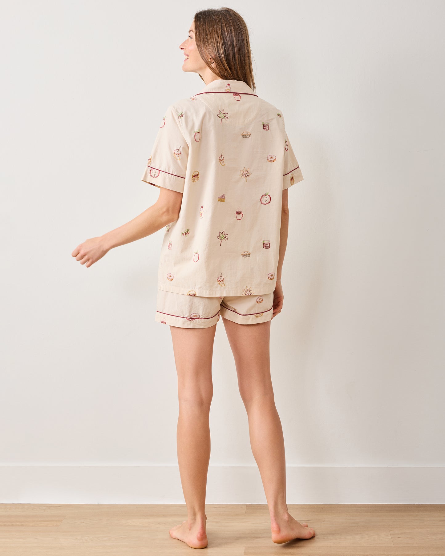 Apple Picking - Short PJ Set - Cream - Printfresh