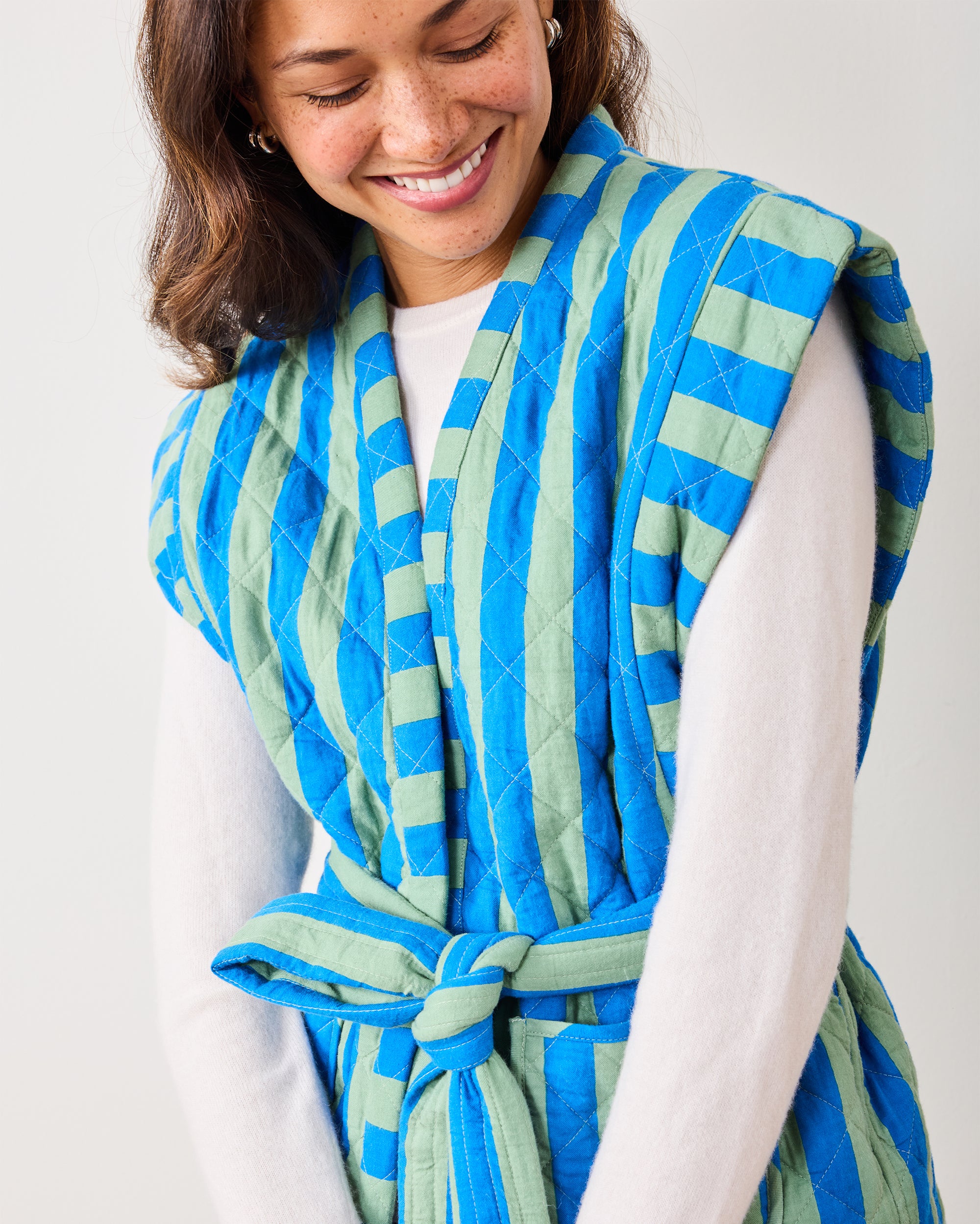 MULTICOLOR QUILTED VEST main image 0