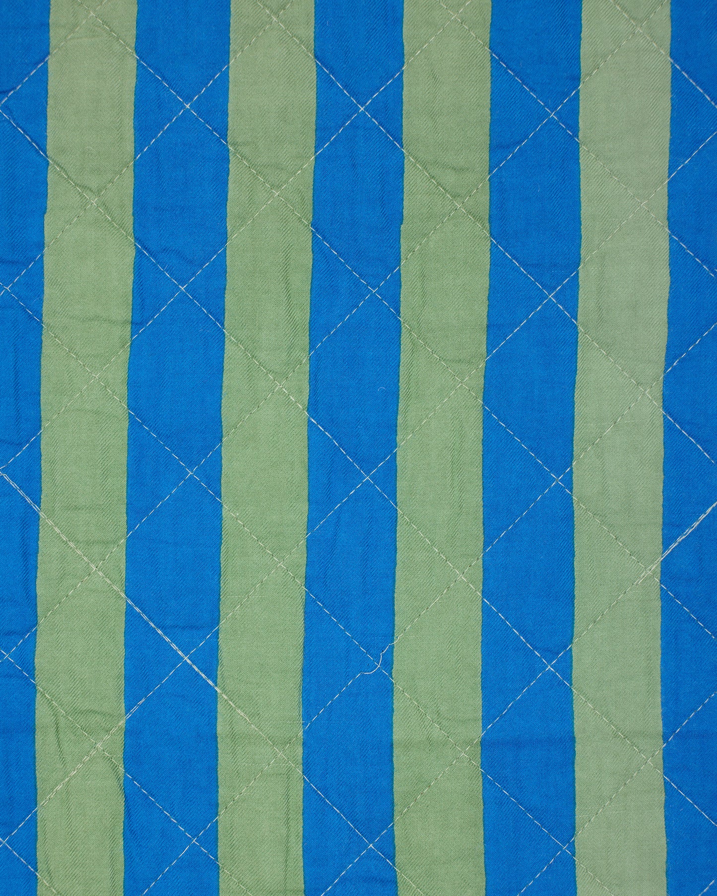 Bold Stripe - Quilted Jacket - Blue Sage - Printfresh