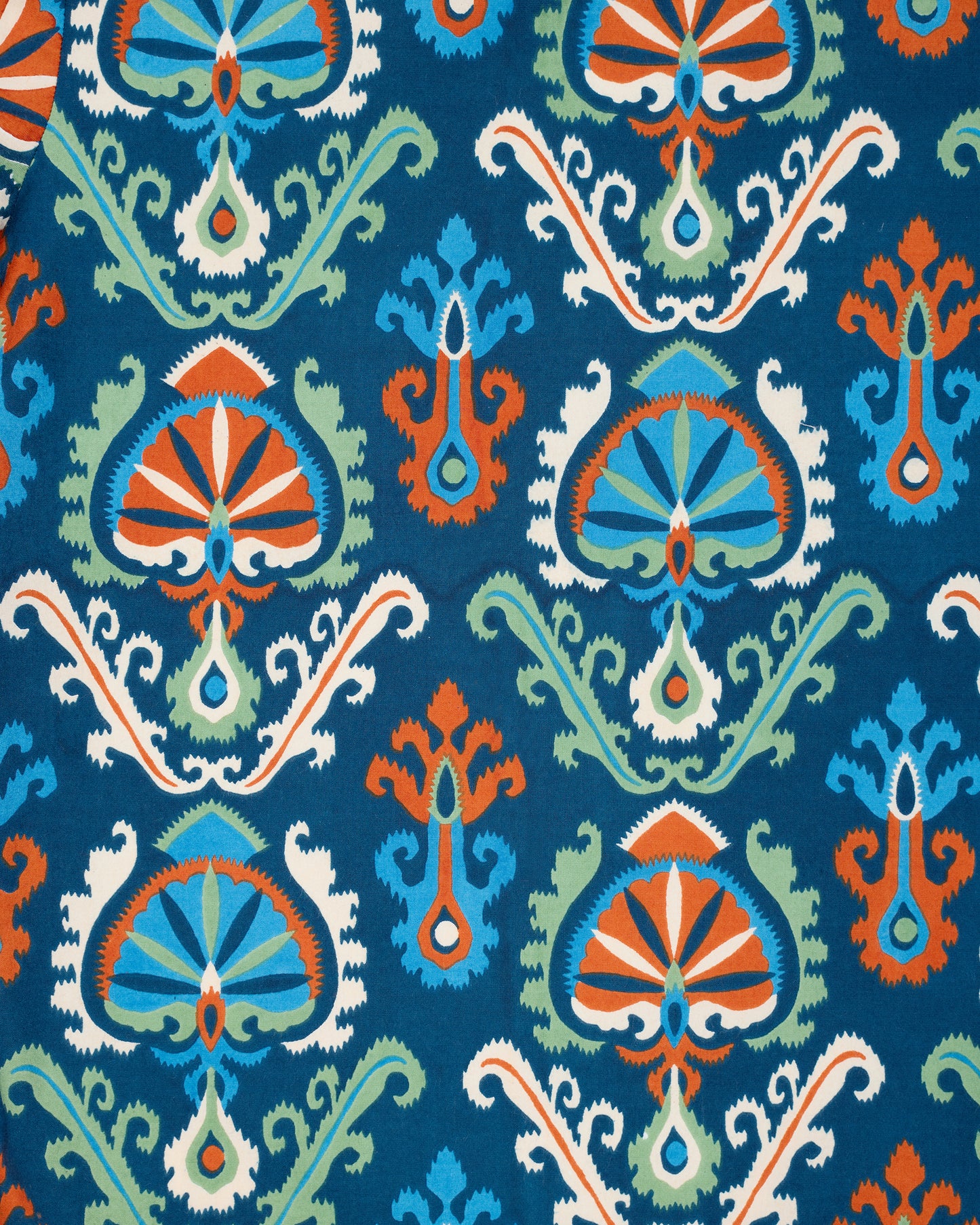 Eclectic Ikat - Edith Blouse - Navy - Printfresh