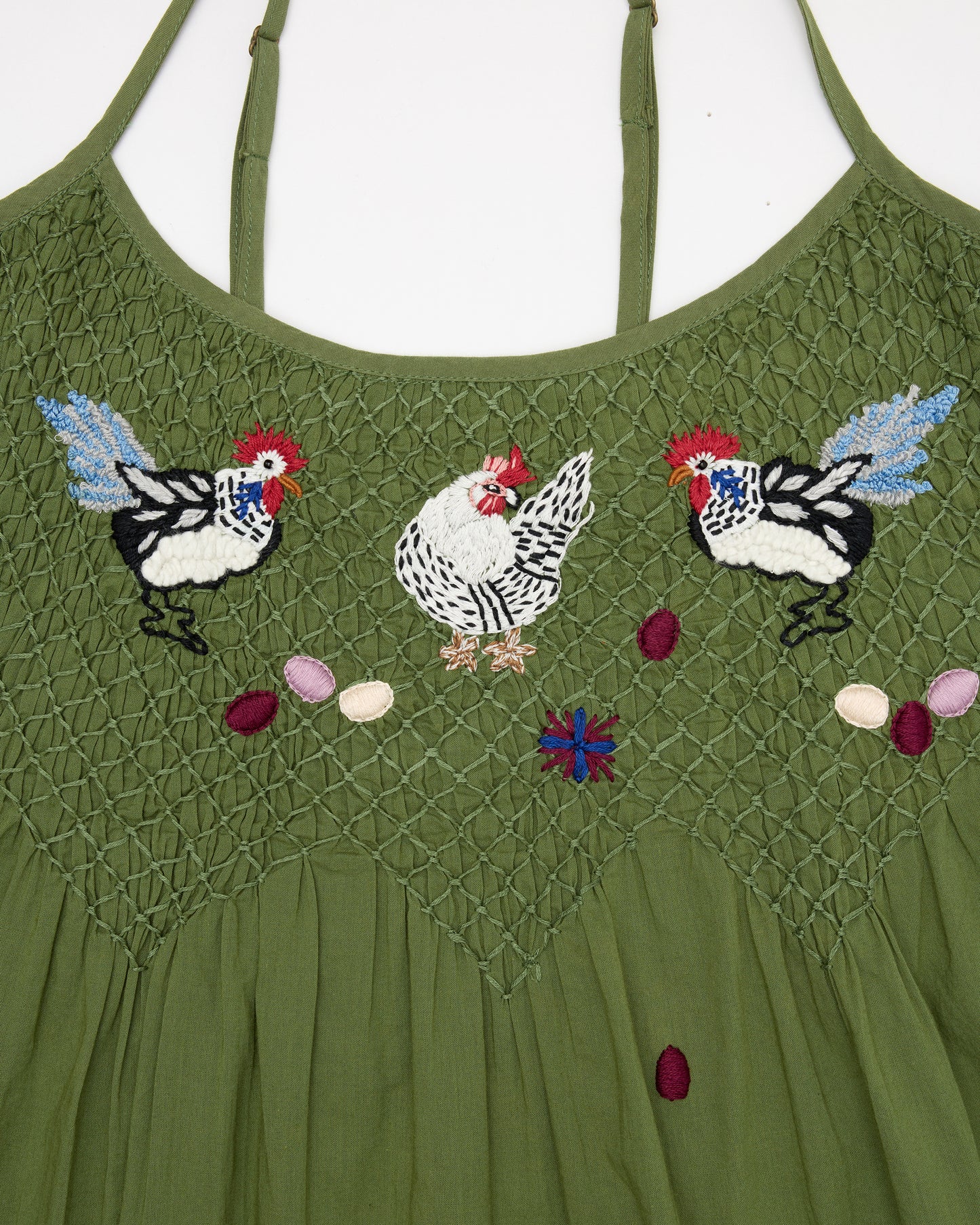 Chickens & Roosters - Tulsi Nightie - Olive