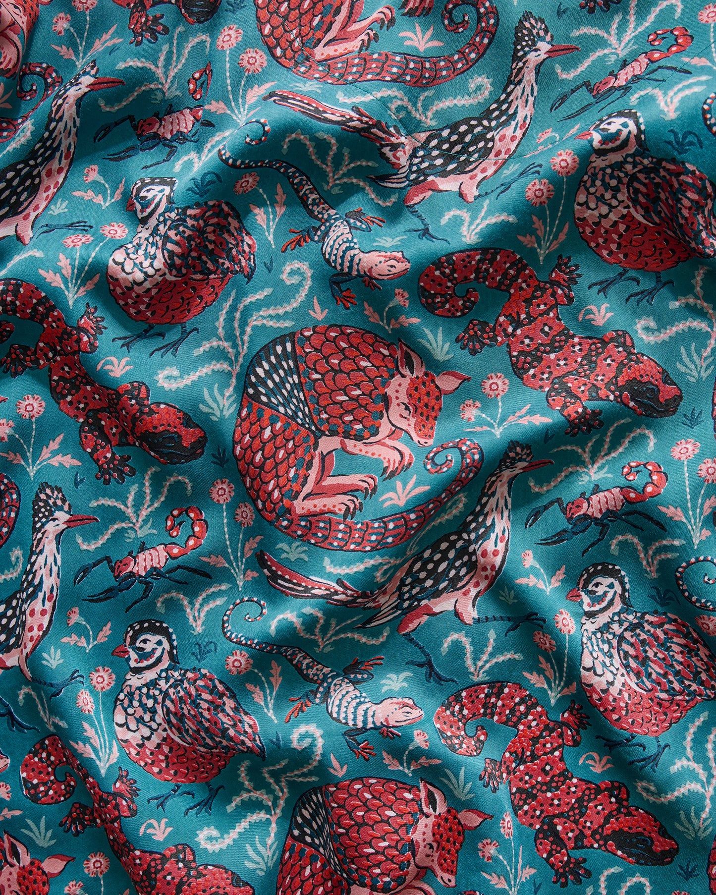 Canyon Critters - Eco Satin Soho Set - Teal