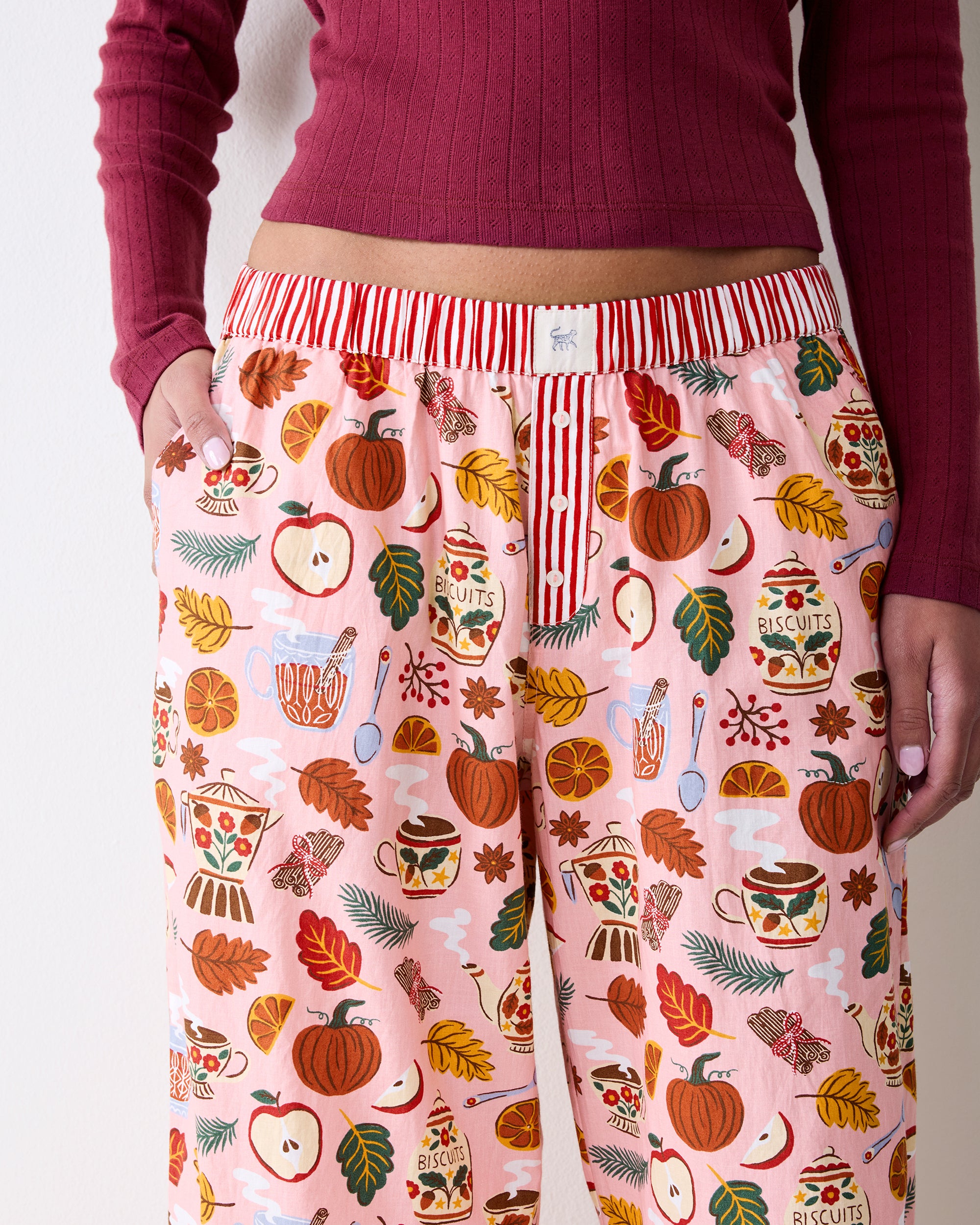 Autumn Cafe - Nola PJ Pants - Rose Hip – Printfresh