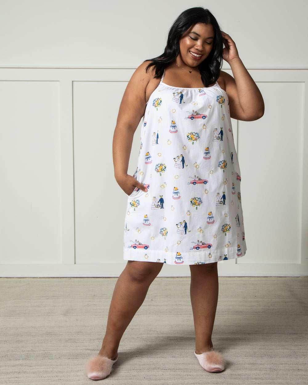 Happily Ever After - Cami Nightgown - Cloud - Printfresh