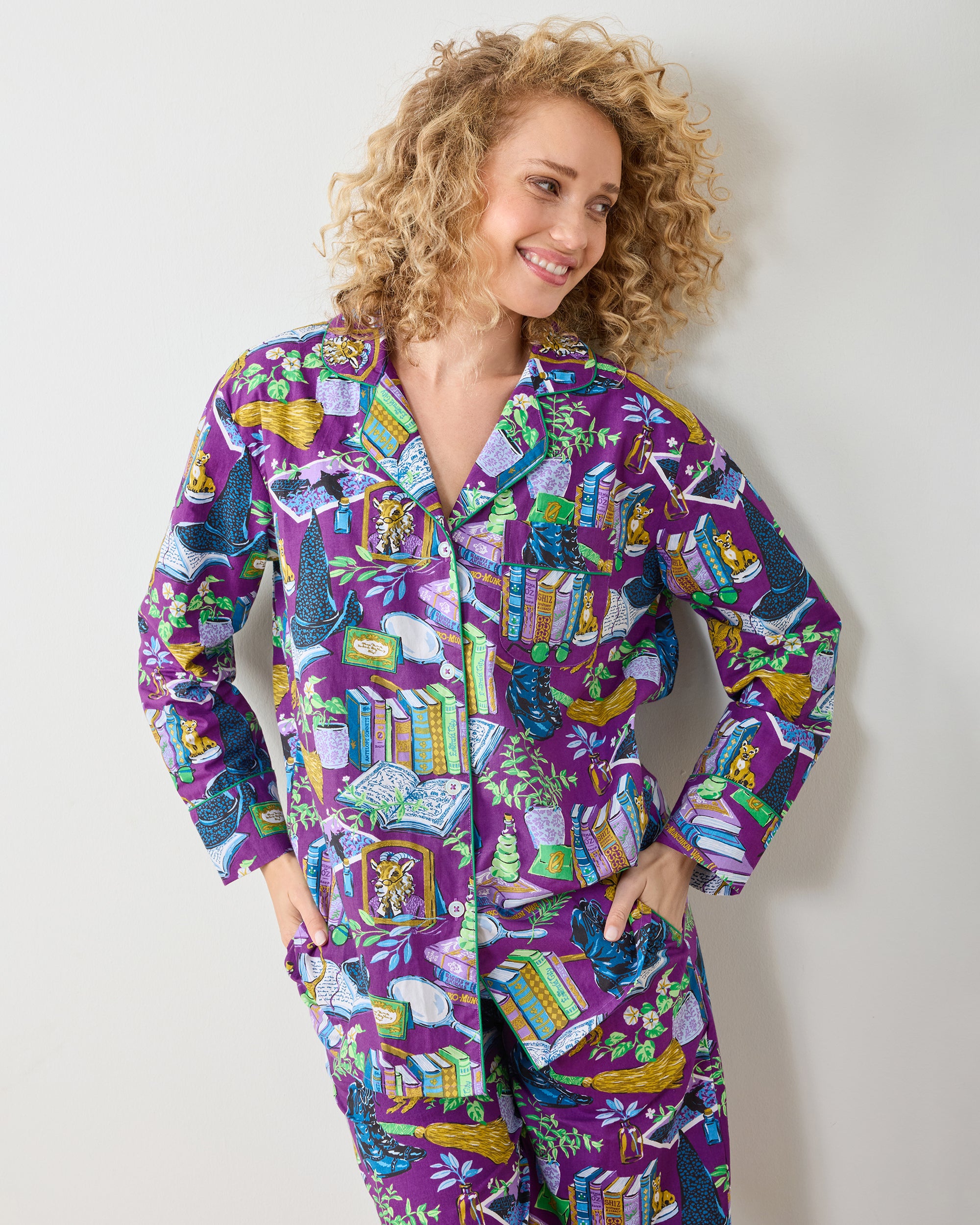 Elphaba's Alchemy - Long PJ Set - Brewed Blackberry – Printfresh