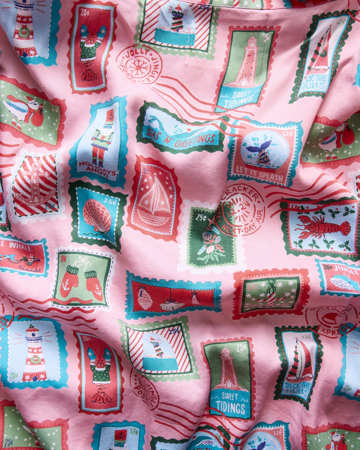 Nautical Stamps - Eco Satin Sweet Dreams Set - Pink Shell