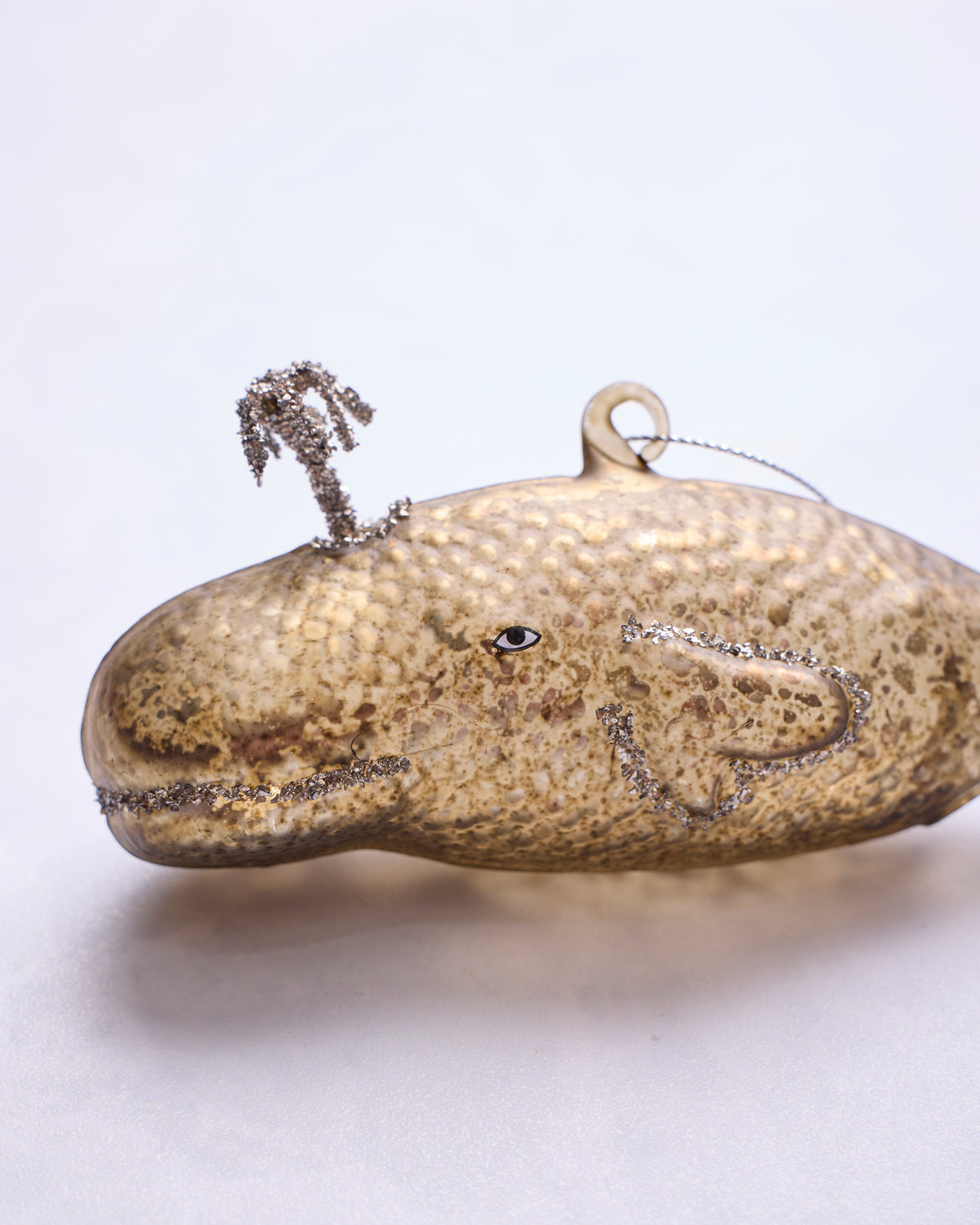 Gray - Glass Gray Whale Ornament - Printfresh