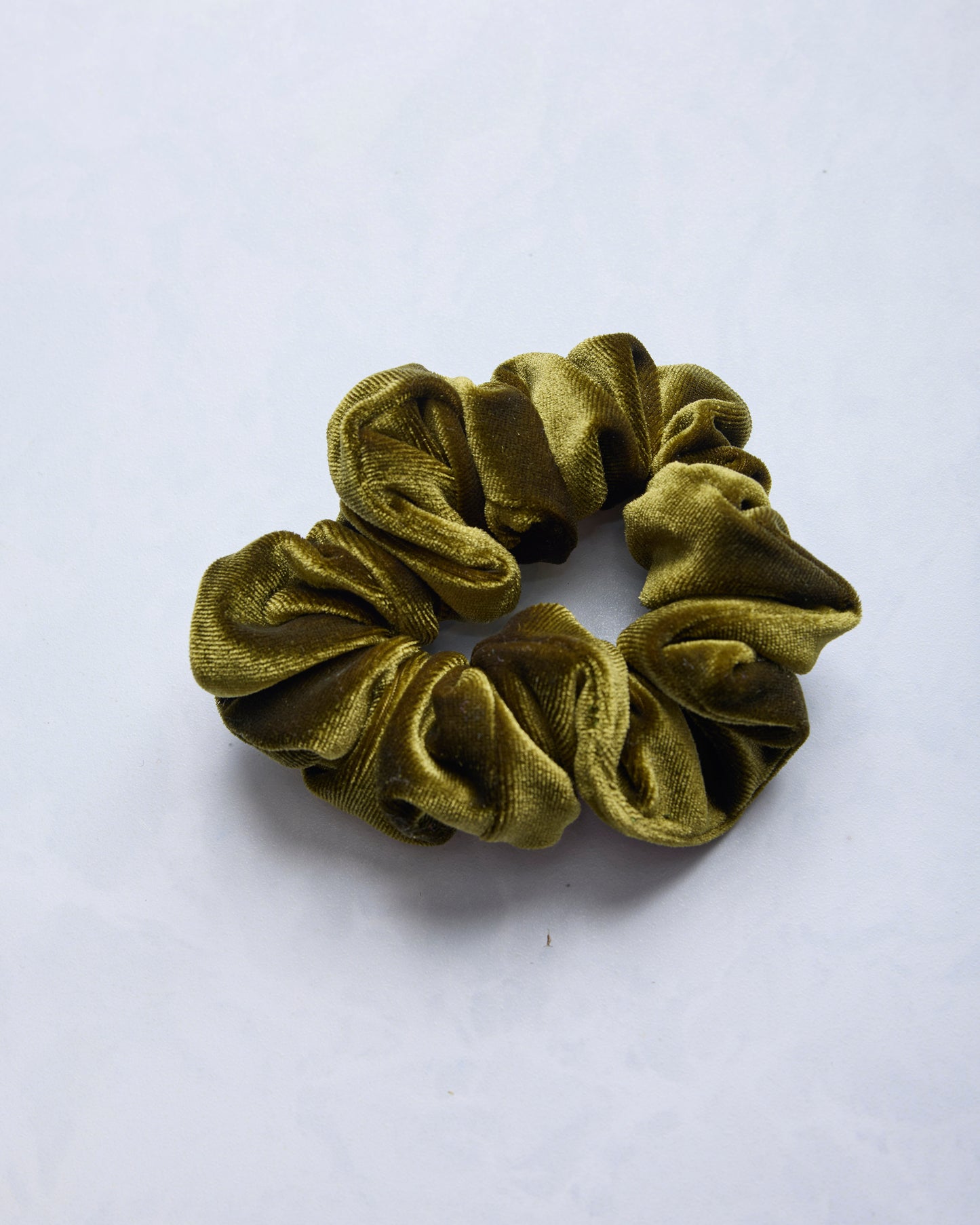 Green - Mini Velvet Scrunchie - Printfresh