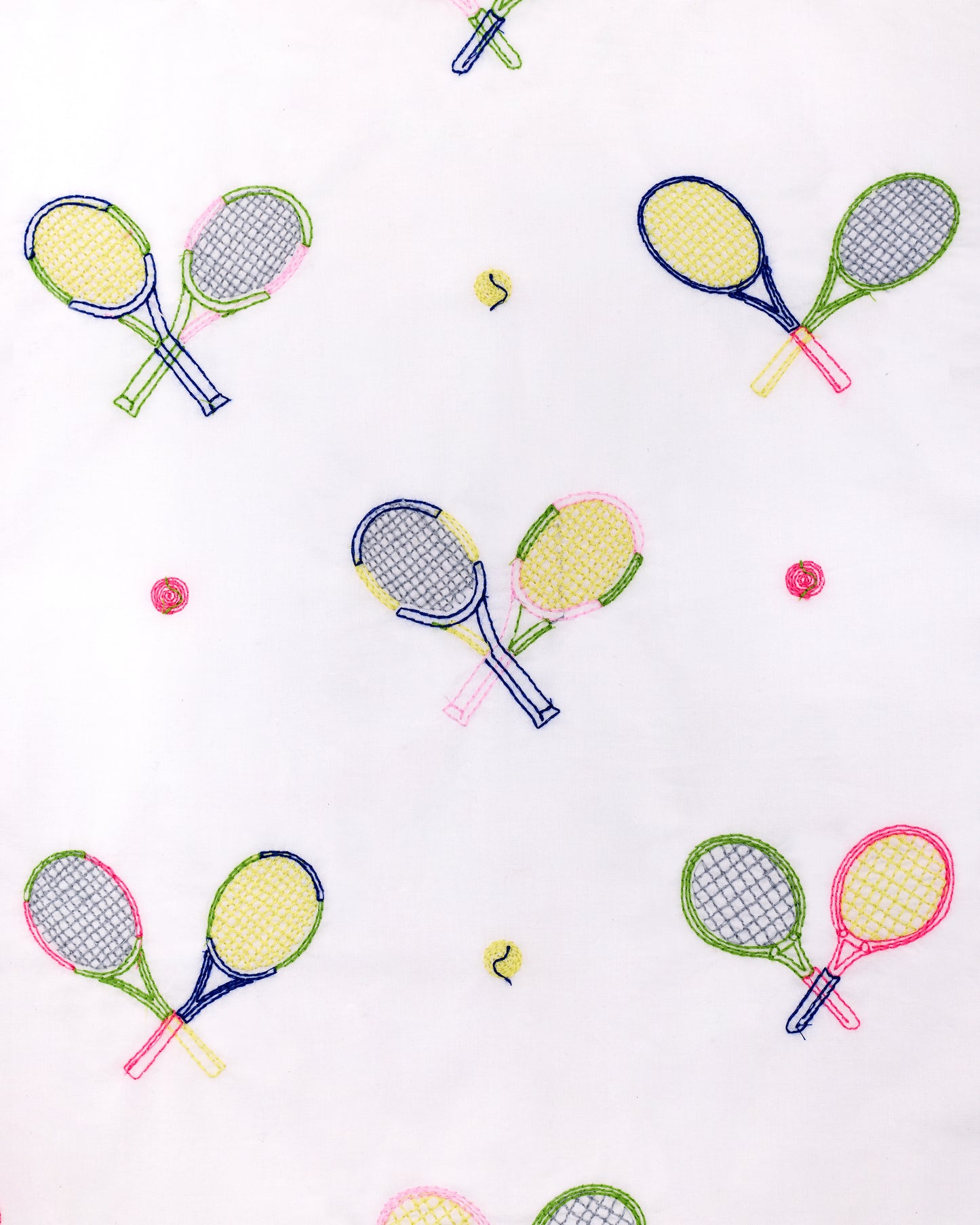 Embroidered Tennis Club - Rosie Set - Cloud - Printfresh