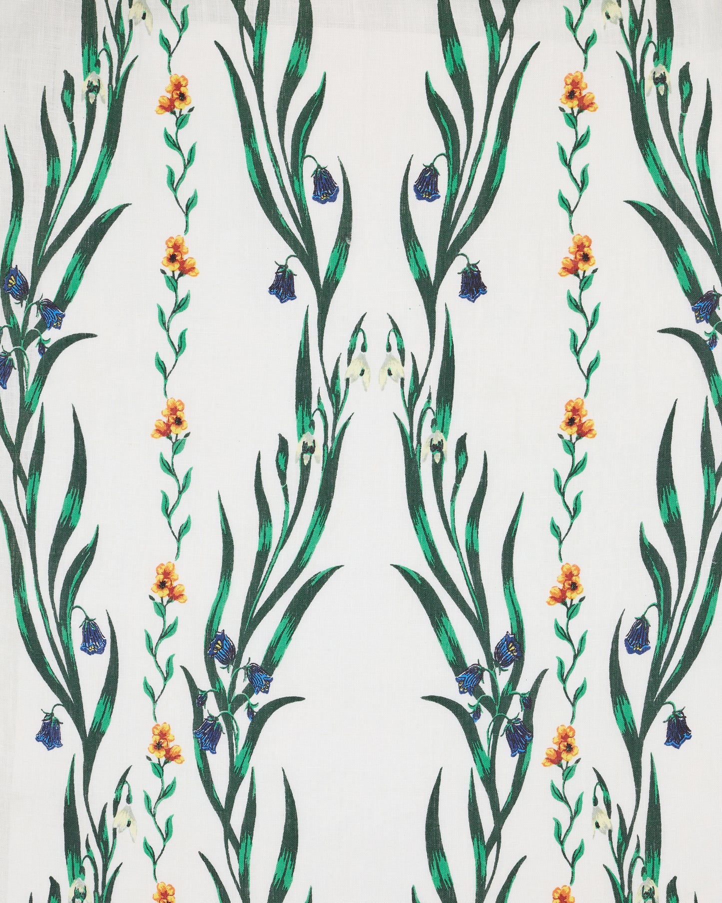 Wildflower Vines - Aster Button Down - Antique Lace - Printfresh