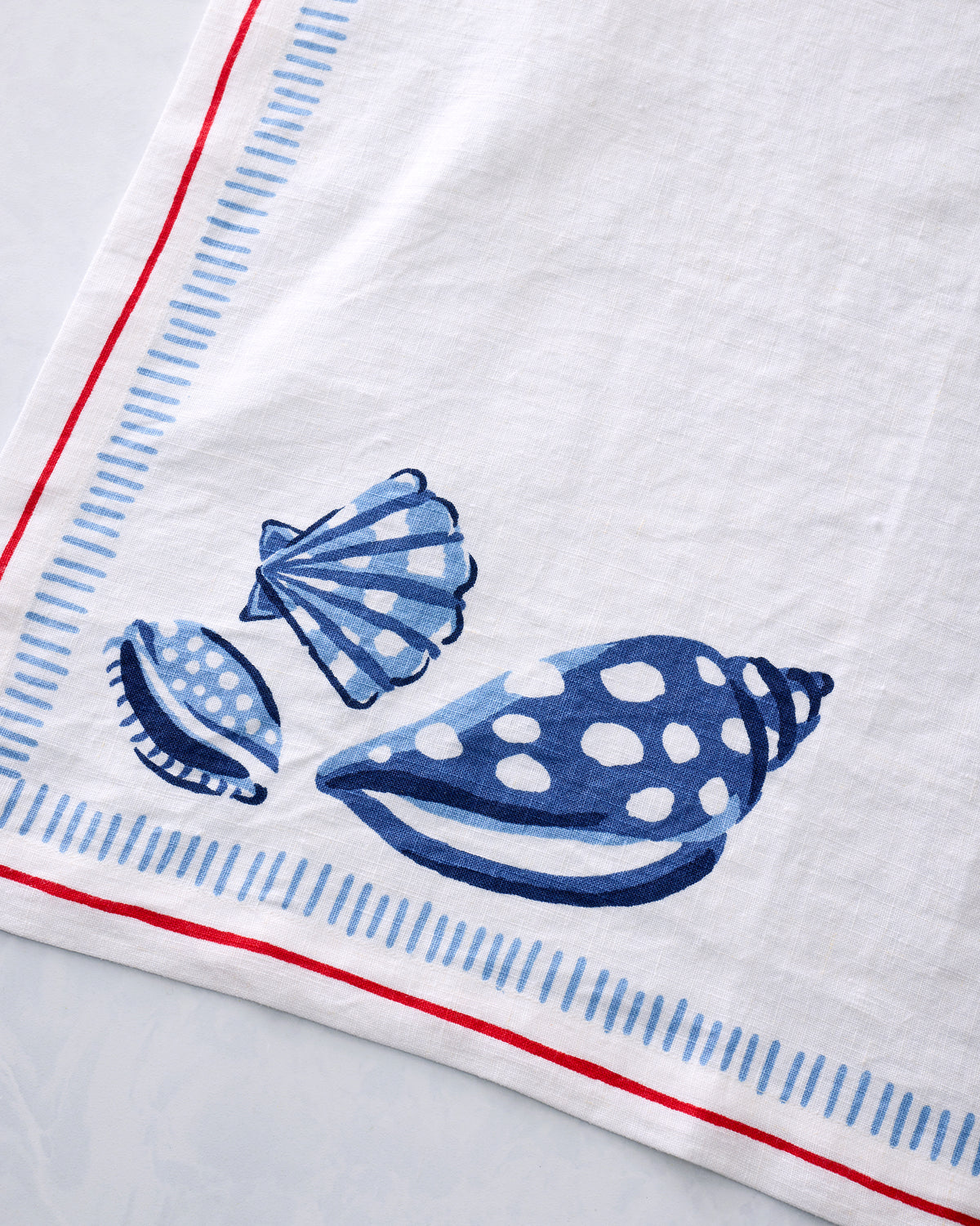 Lobster Landing - Oversized Linen Napkins Set of 4 - Cloud - Printfresh