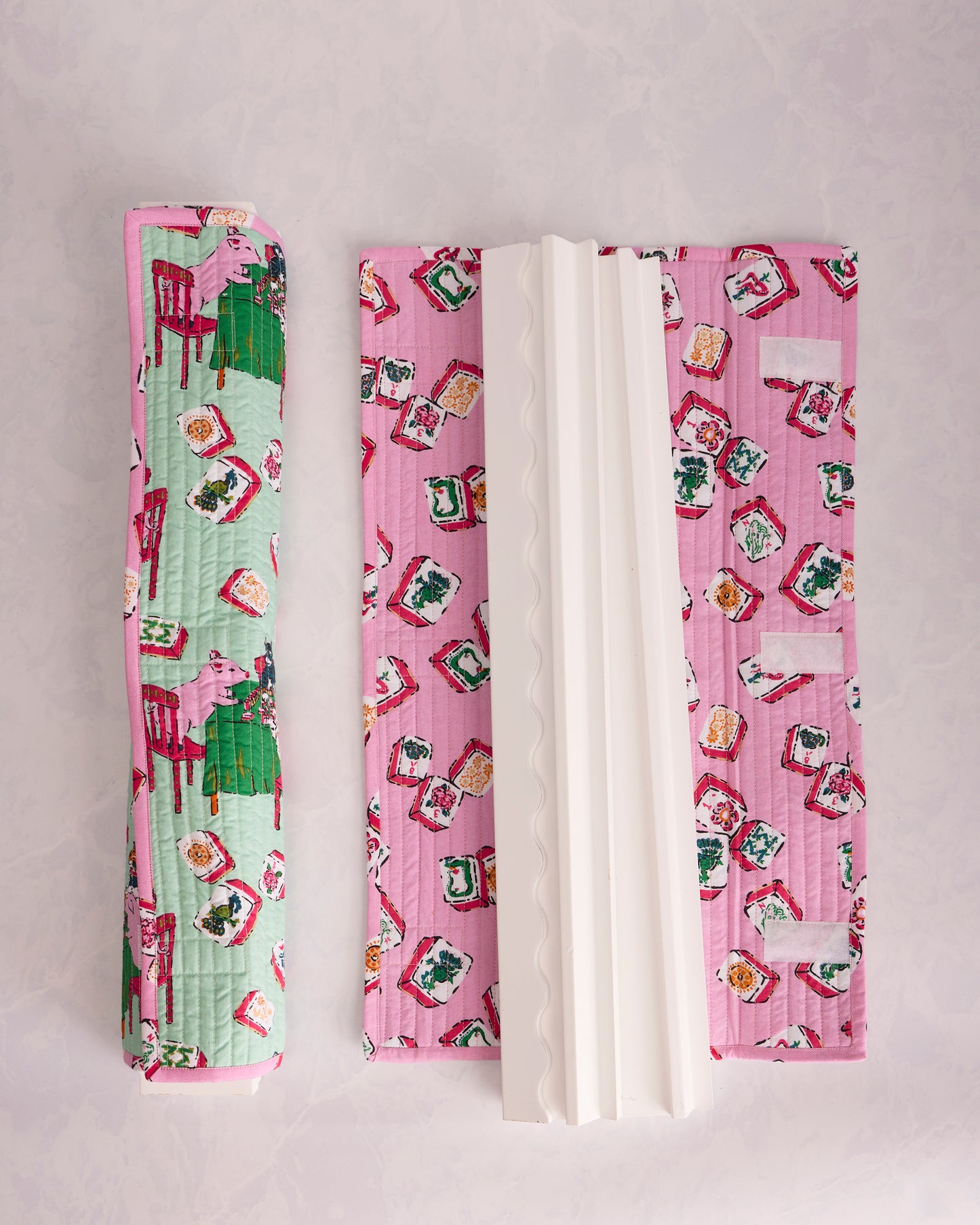 Lucky Tiles - Mah Jongg Bag - Peony Pink