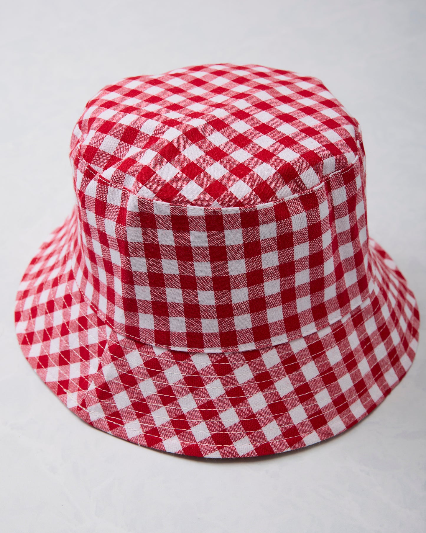 Red Gingham - Reversible Bucket Hat - Fashion City - Printfresh