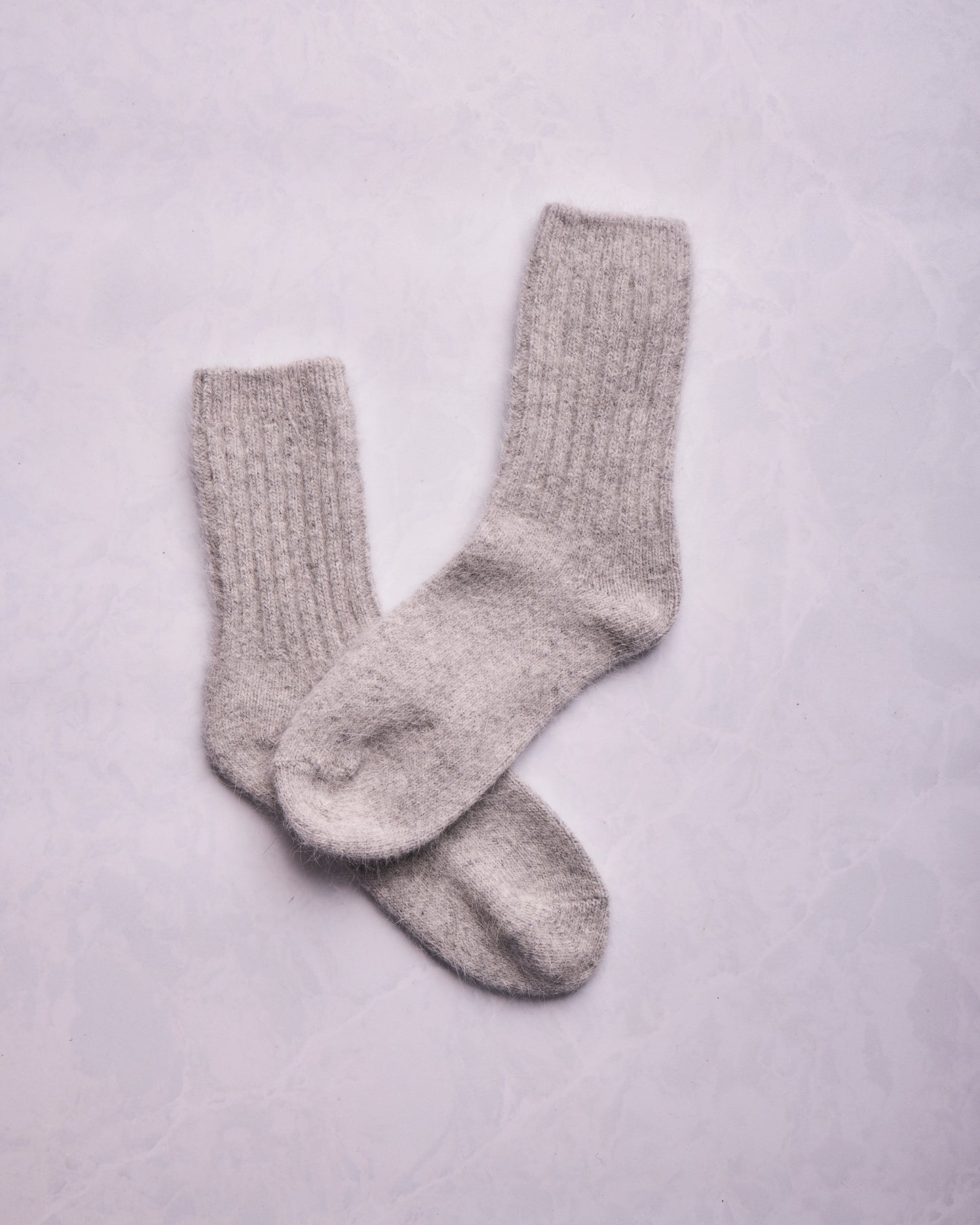 Grey - ELMNTL Super Soft Wool Socks - Printfresh