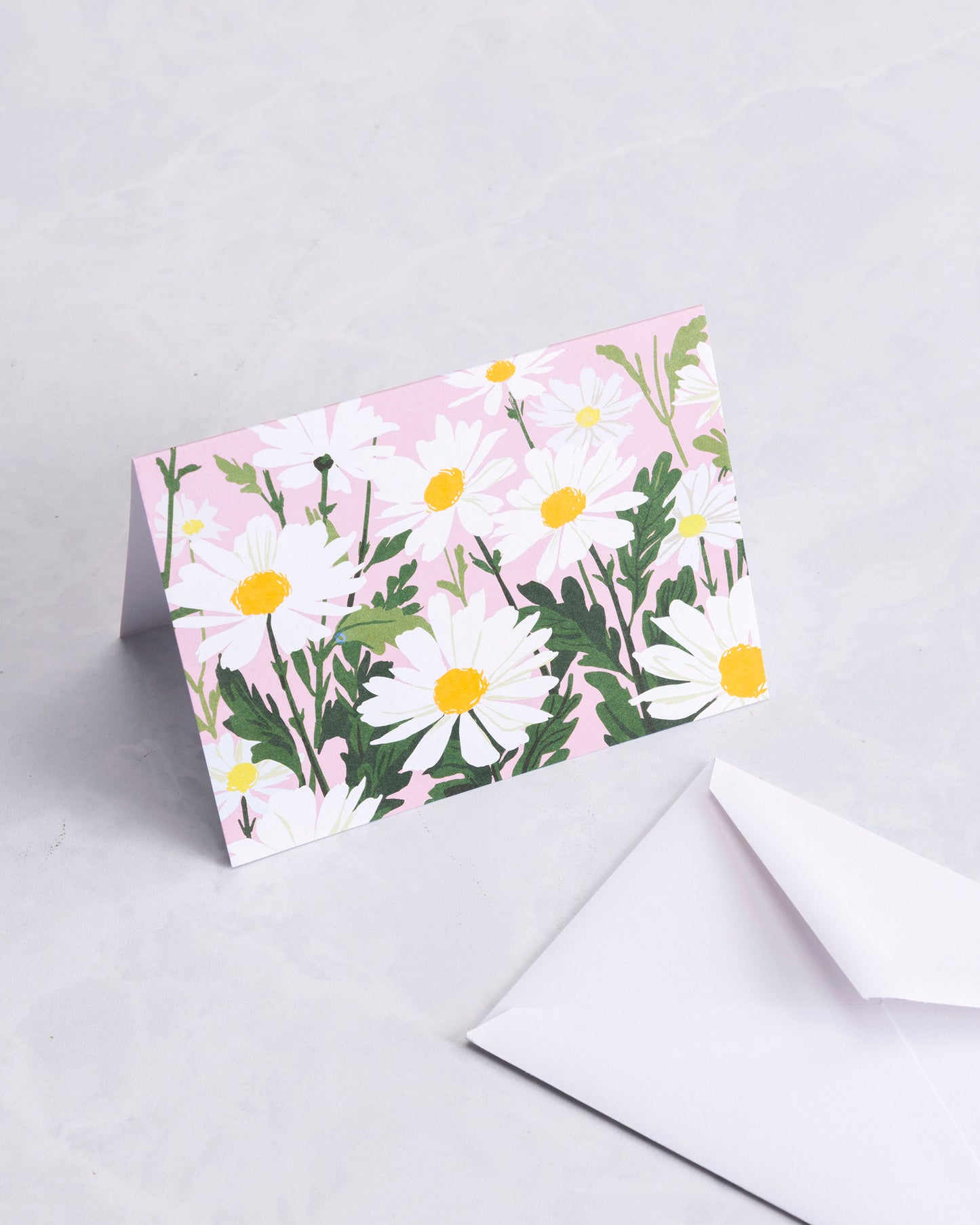 Pink Daisy - Boxed Note Cards Set of 10 - Smudge Ink - Printfresh