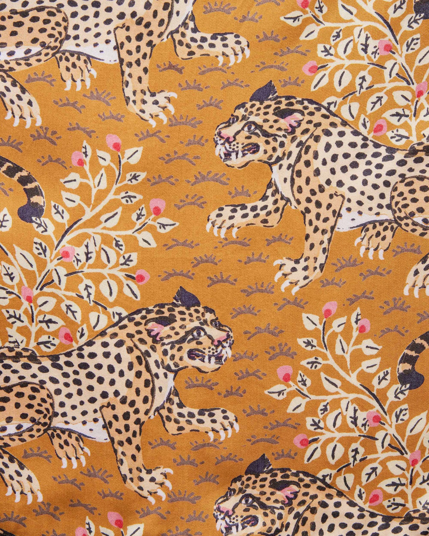 Bagheera - Satin Robe - Tobacco - Printfresh