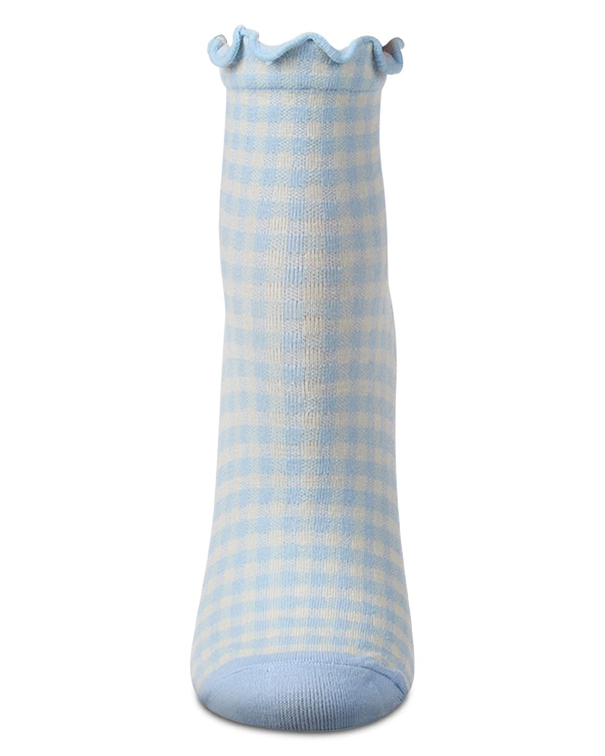 Blue Check - Gingham Anklet Sock - Infinity Classics - Printfresh