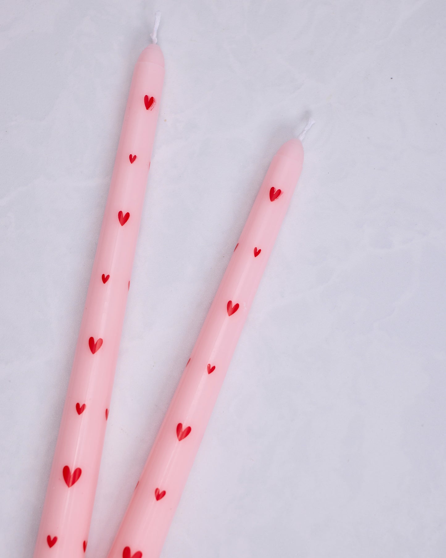 Pink Combo - French Heart Printed Pole Candle - Girly - Printfresh