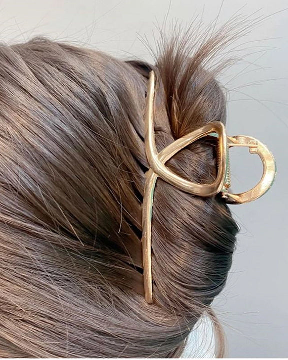 ?NWT 1pc Gold Large Hollow Out Hair Clamp Clip ?NWT 1pc Gold Large Hollow Out Hair Clamp Clip main image 3