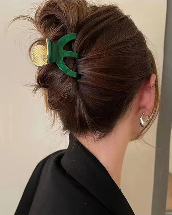 Green - Small Hair Claw - LadyJuneAccessories - Printfresh