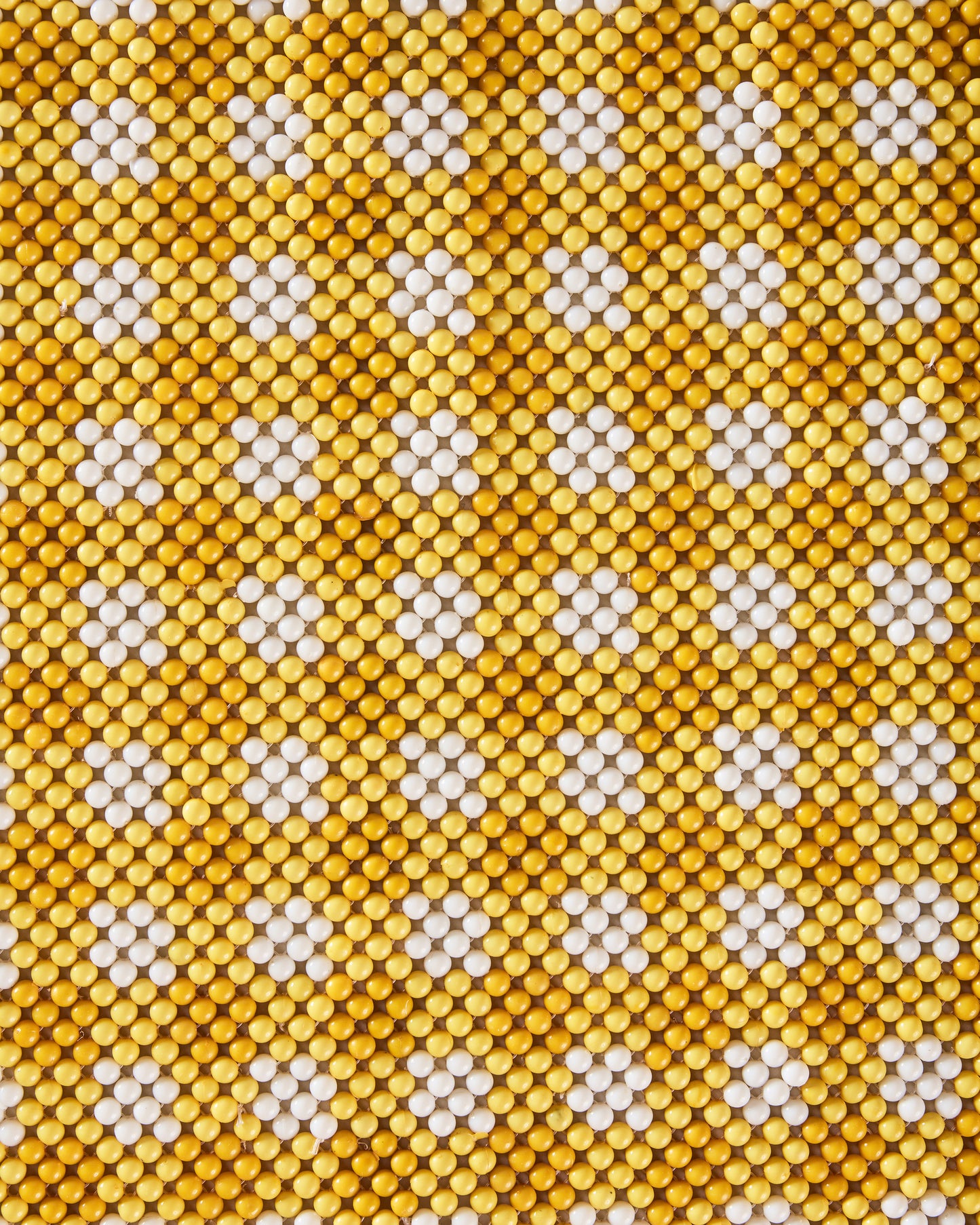 Yellow Check - Beaded Table Runner - Hazel Mazel - Printfresh