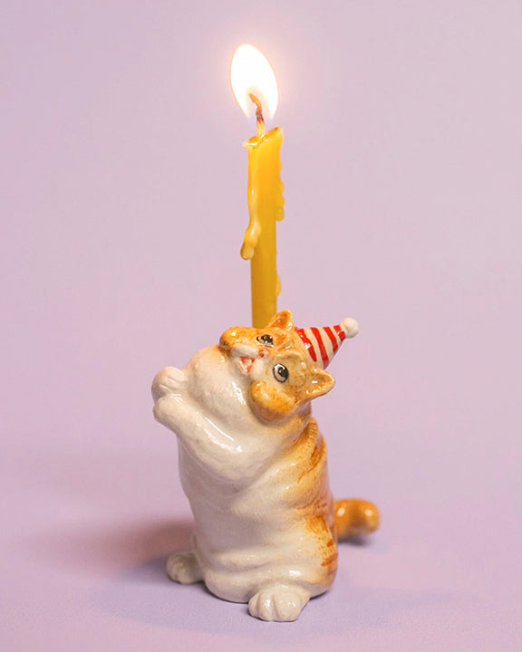 Multi - Camp Hollow Cat Birthday Cake Topper - Camp Hollow - Printfresh