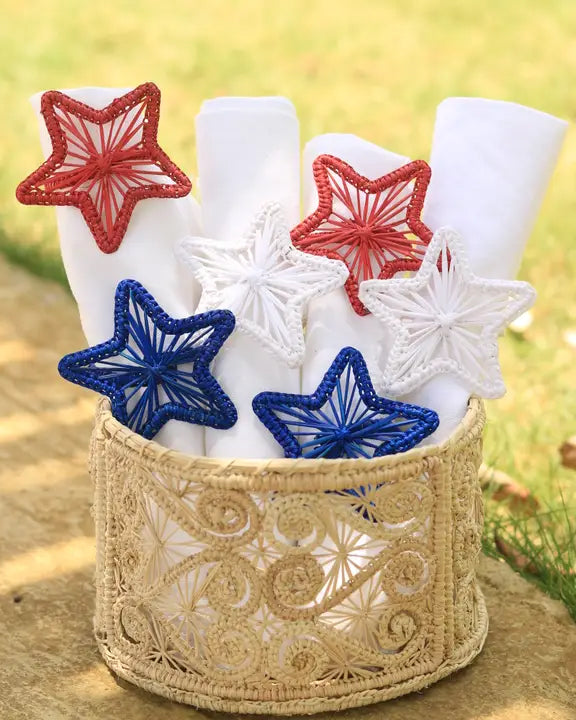Blue - Star Napkin Ring - Klatso - Printfresh
