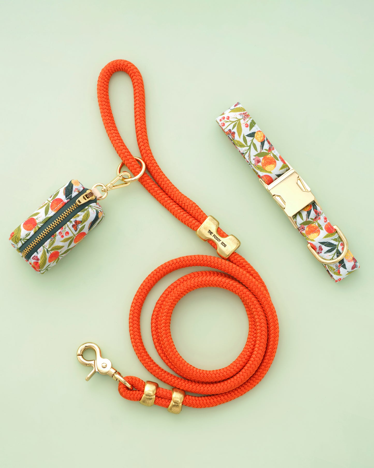 PF x The Foggy Dog - Marine Rope Dog Leash - Cider - Printfresh
