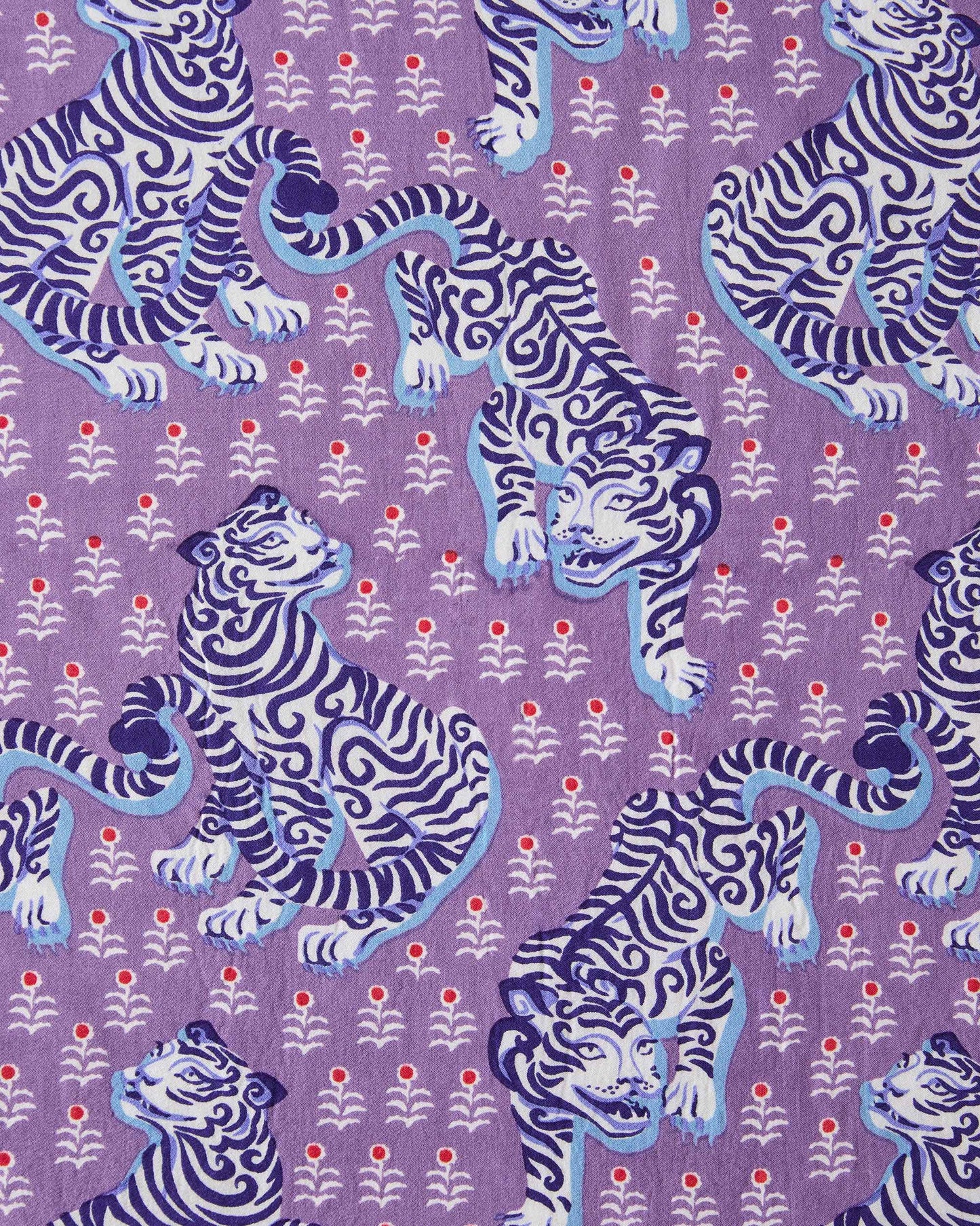 Tiger Queen - Eco Satin Short Set - Amethyst - Printfresh