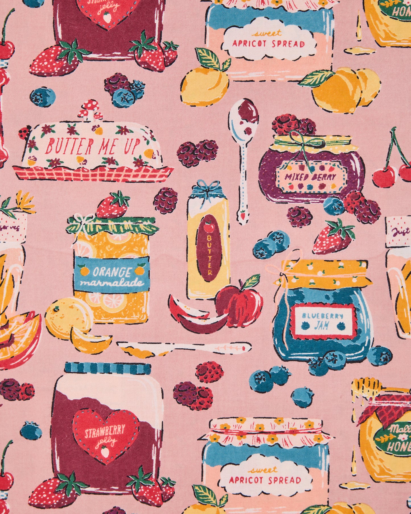 Sweet Jams - Tea Towels Set Of 2 - Berry Bliss - Printfresh