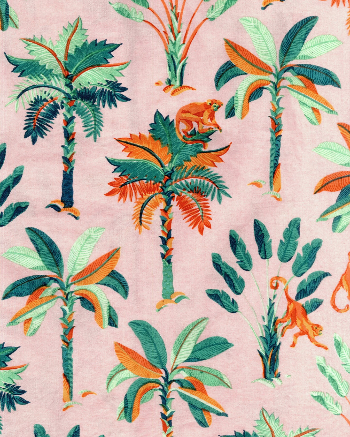 Royal Palms - Pajama Shorts - Blush - Printfresh