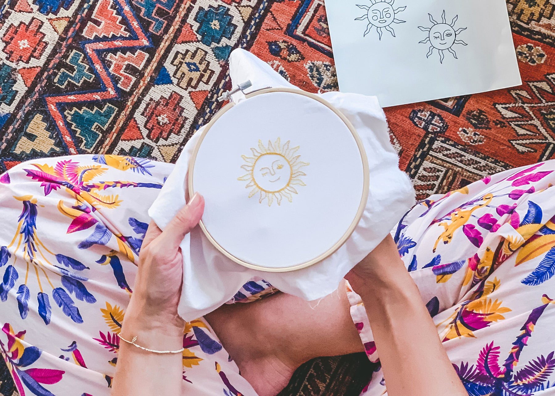 DIY: Sunrise Embroidery – Printfresh