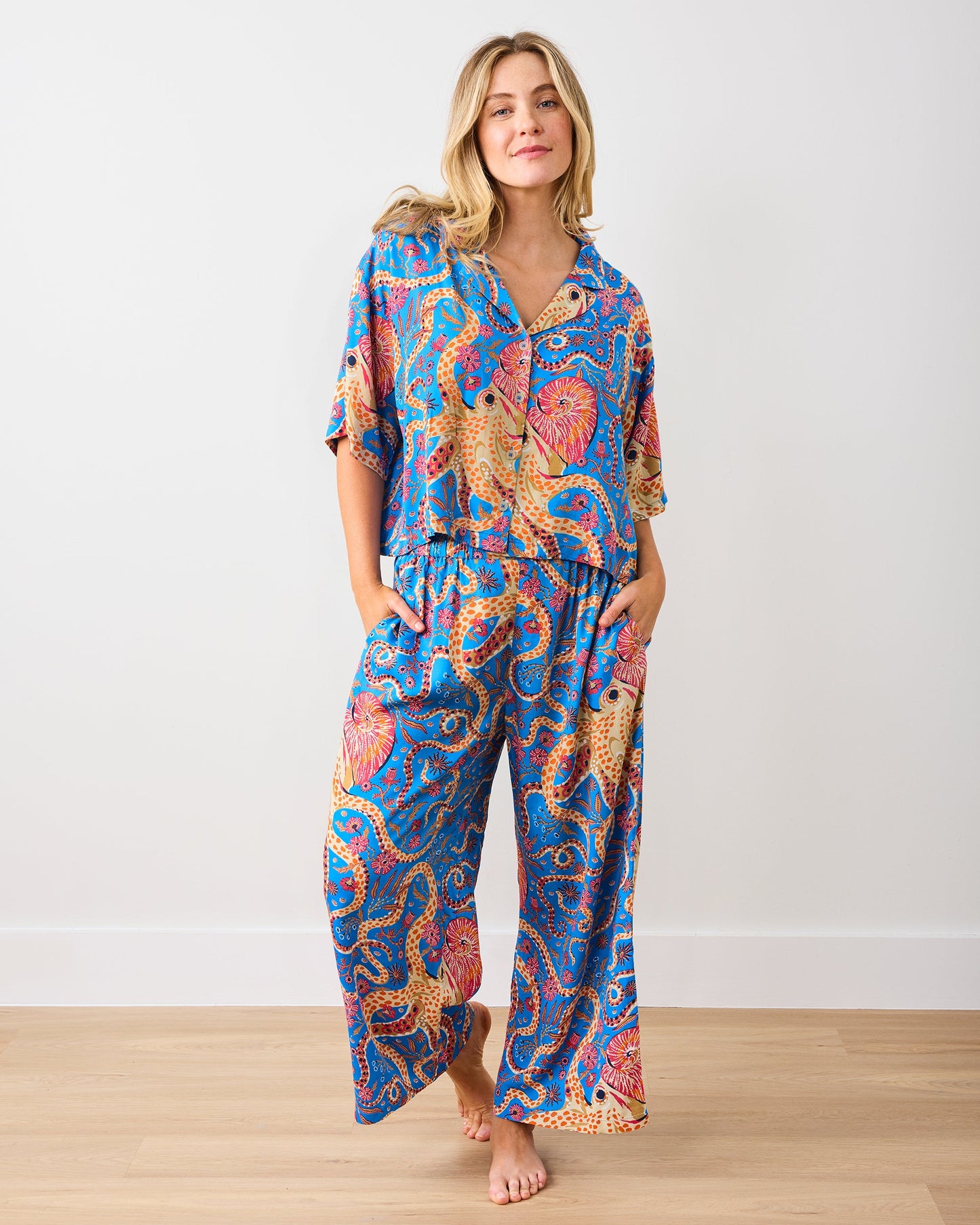 Octopus Isle - Petite Eco Satin Wildest Dreams Set - Ocean Eyes