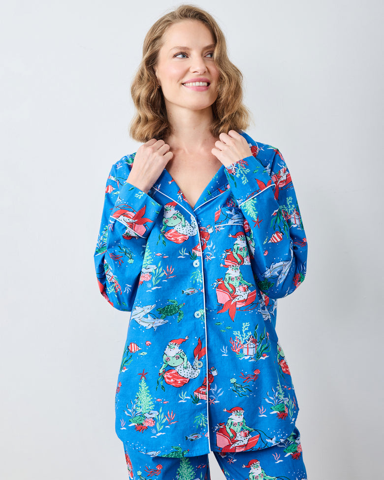 Merry Mermen - Long PJ Set - Dolphin Tail - Printfresh