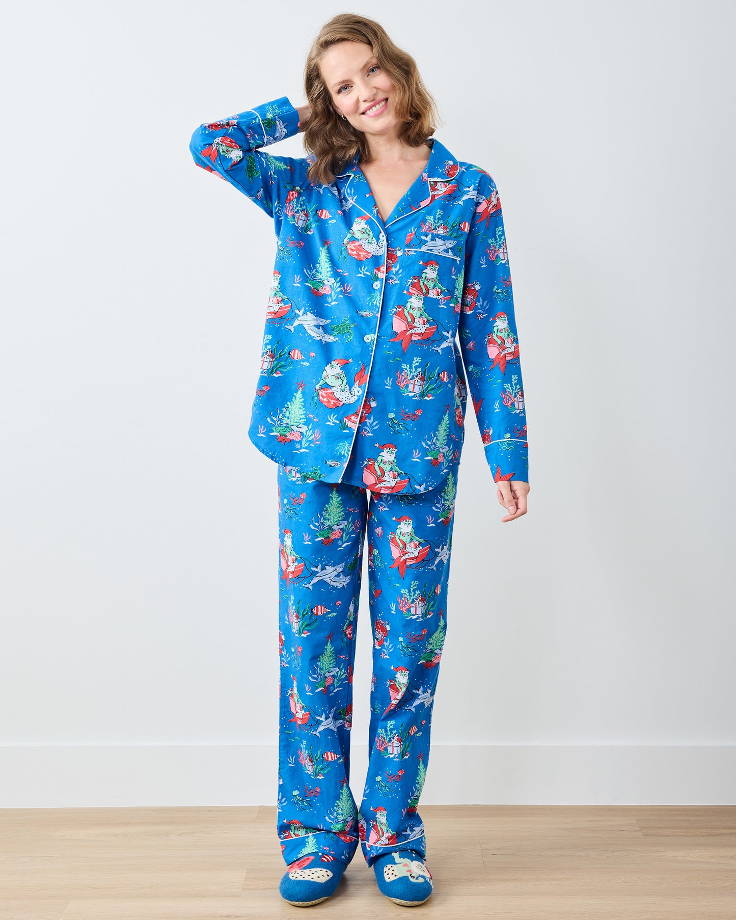 Merry Mermen - Long PJ Set - Dolphin Tail - Printfresh
