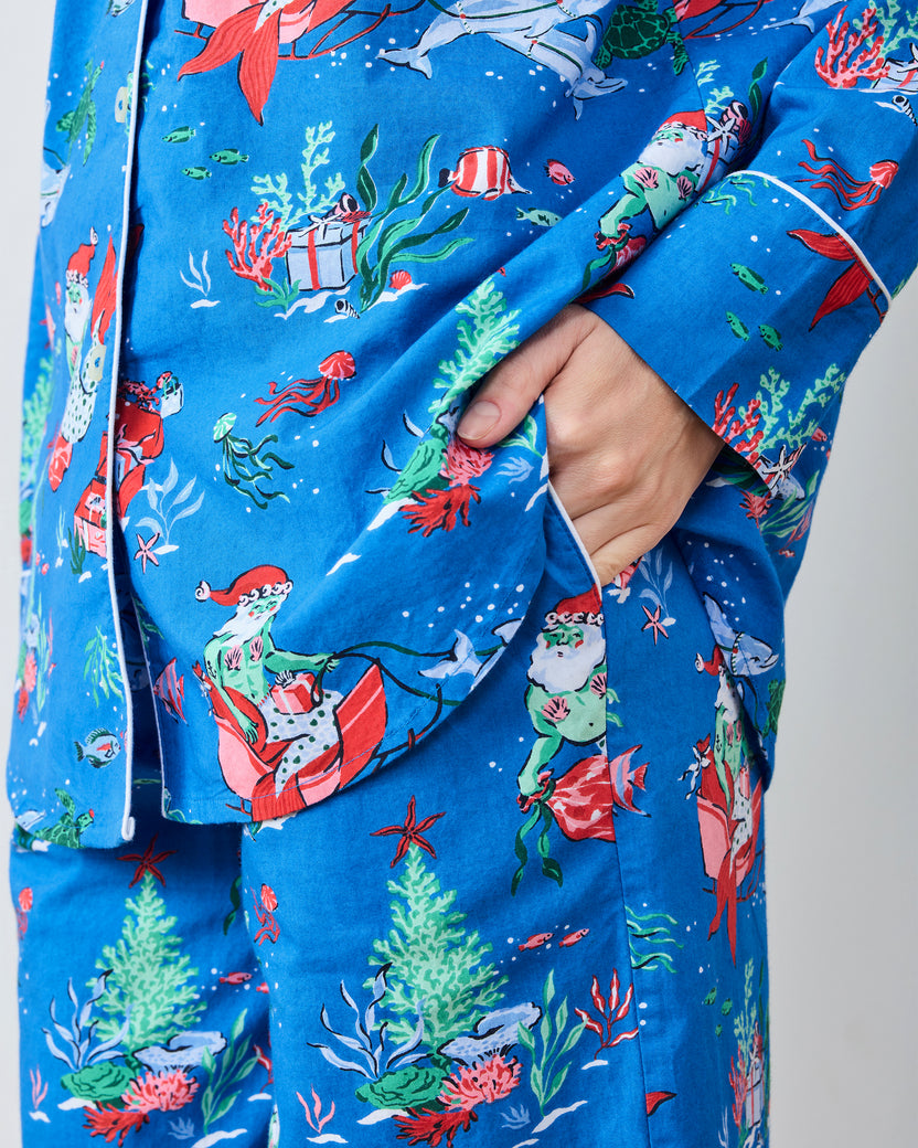 Merry Mermen - Long PJ Set - Dolphin Tail - Printfresh