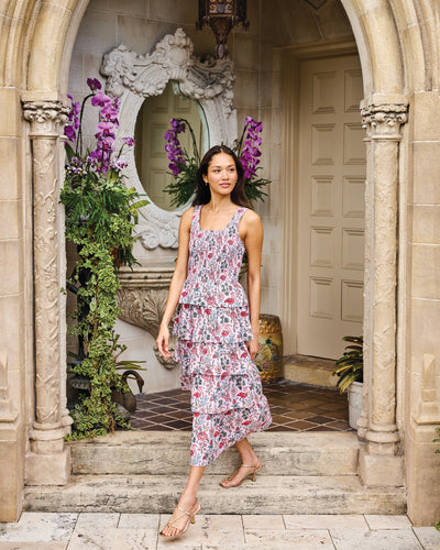 Flora Flamingo - Lana Dress - Pink Posey - Printfresh