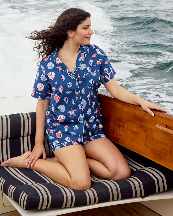 Beachcomber  - Short PJ Set - Shoreline Blue - Printfresh