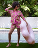 PF + Lime Ricki Bagheera - Salt Air 2 Piece Set - Hot Pink - Printfresh