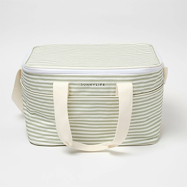 Sage Stripe - Light Cooler Bag La Palma - Sunnylife - Printfresh