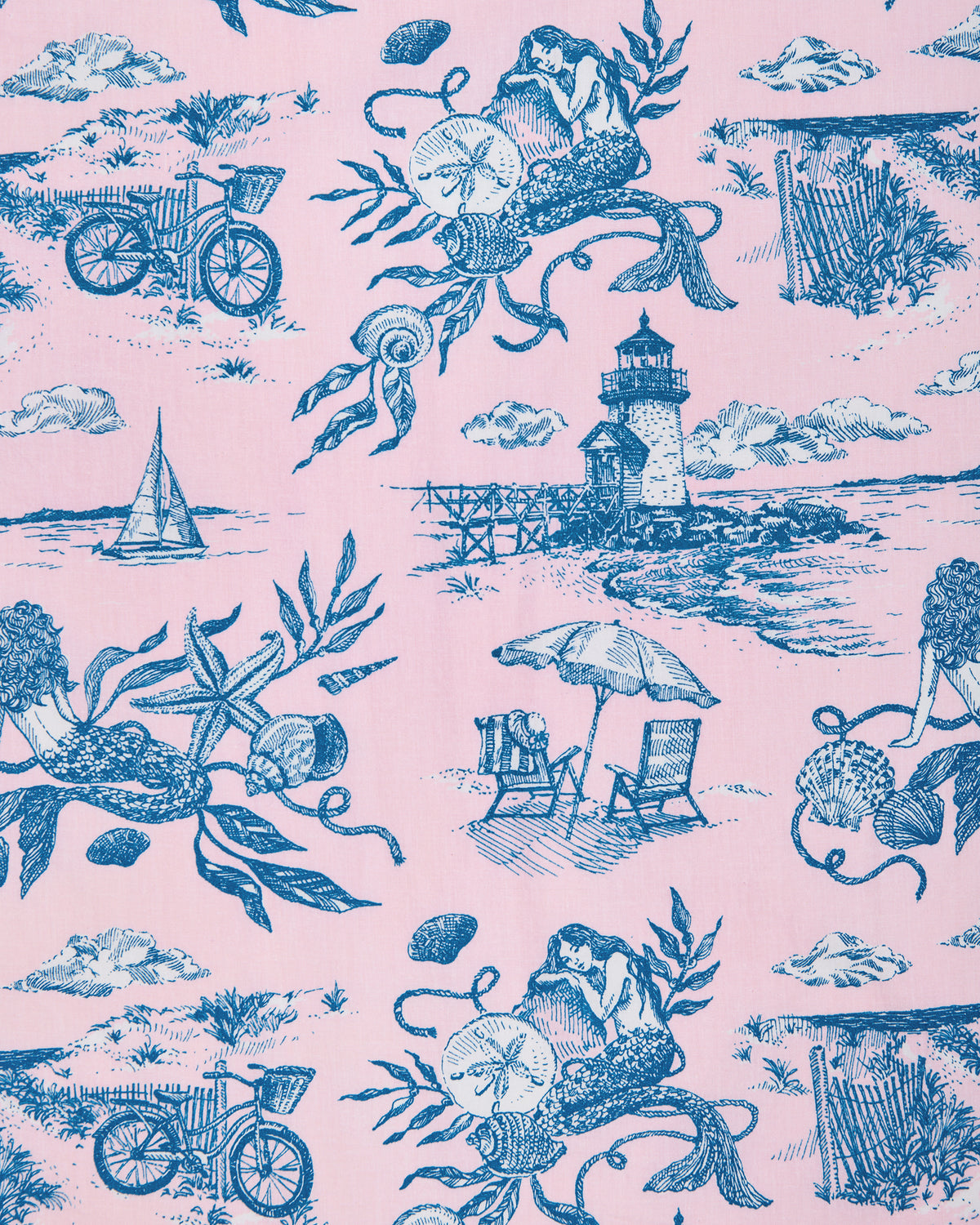 Mermaid Toile - Bradshaw Boxers & Saturday Tee - Multi - Printfresh