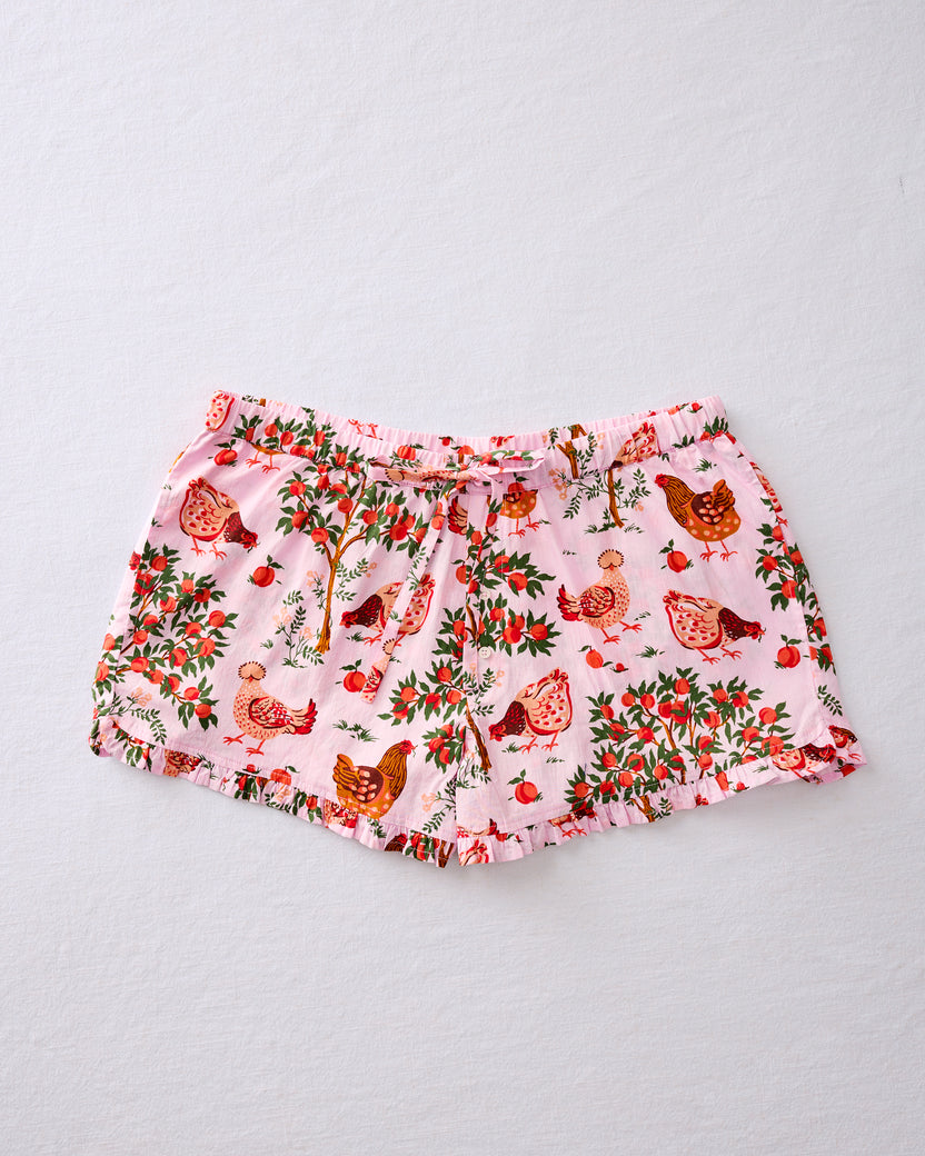 Hen House - Ruffle Shorts - Ballet Pink - Printfresh