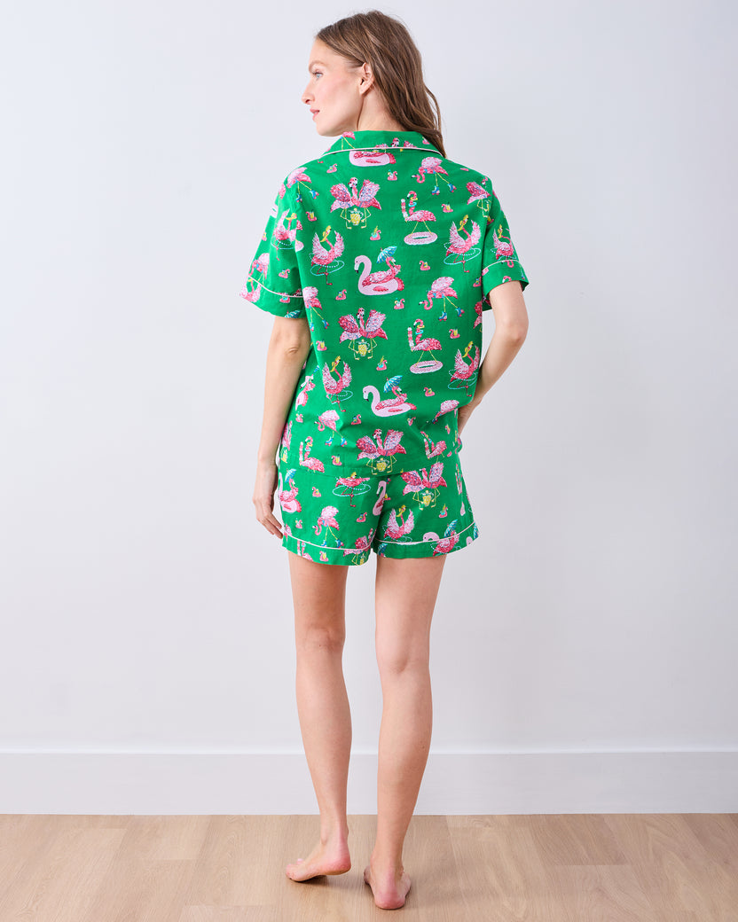 Flock Party - Short PJ Set - Palm Frond