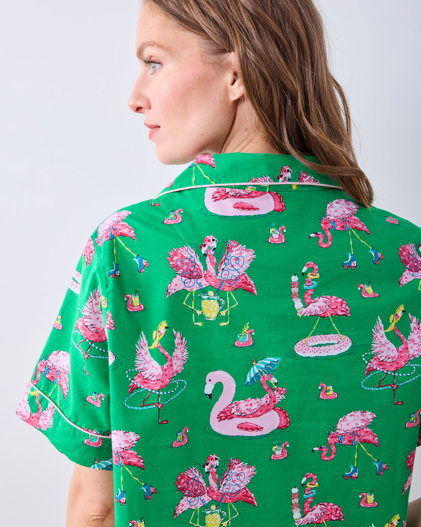 Flock Party - Short PJ Set - Palm Frond